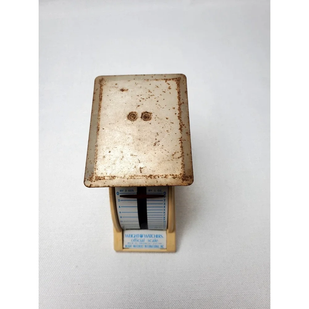 Vintage Weight Watchers Mini Plastic Mechanical‎ Food Scale 1968